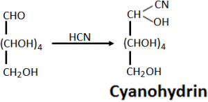 Reaction of Glucose with Hydrogen Cyanide
