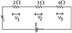 Distribution of current in parallel connection