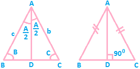 Geometrical properties for a triangle