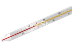 Mercury used in the Thermometer