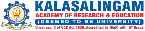 Kalasalingam University 2019