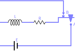 Growth of Current in an L - R Circuit